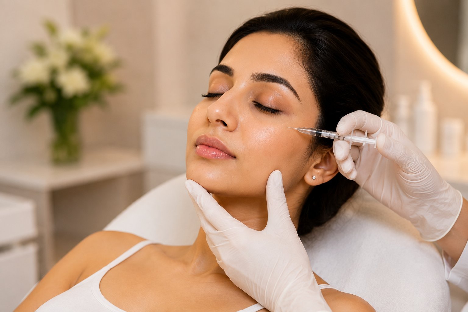 Botox treatment by physician at Derma Wellness & Aesthetic Clinic, Ahmedabad